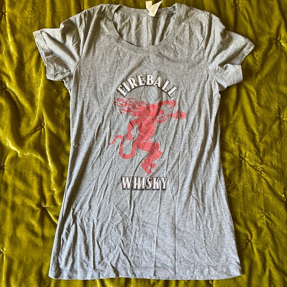 Soft Cotton Fireball Whiskey T-Shirt 🔥🥃